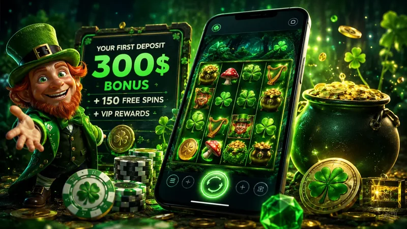 Welcome package — up to 450% and £3,000 with up to 300 free spins at Patrick Spins Casino